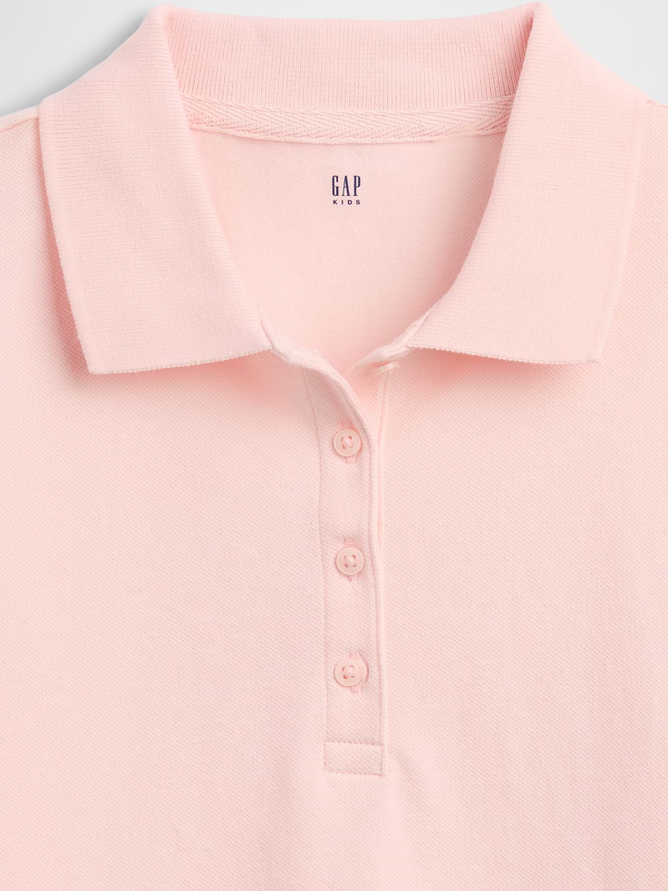 Image number 3 showing, Kids Uniform Stretch Pique Polo Shirt