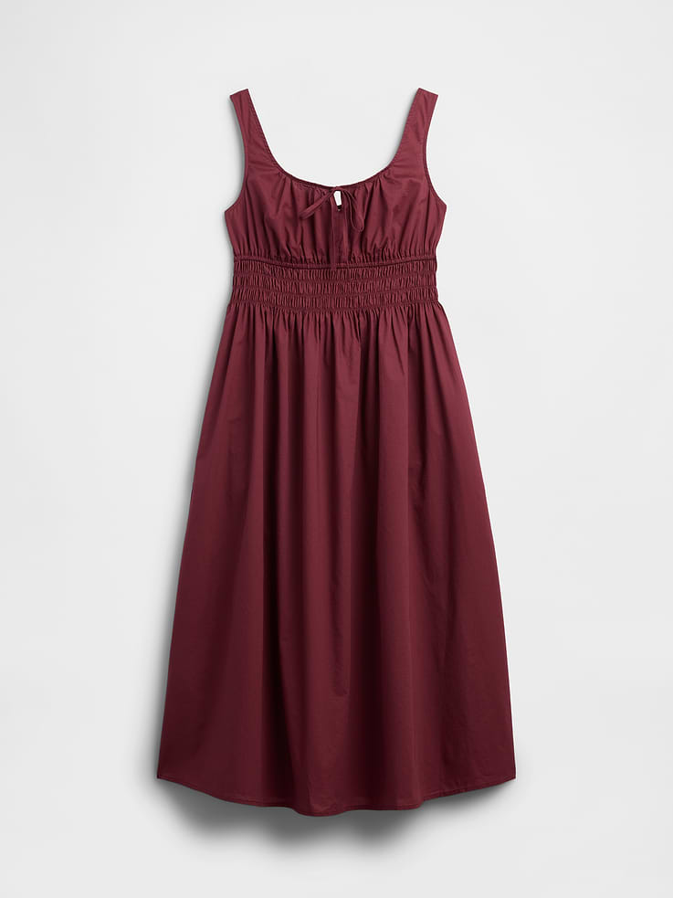 Image number 6 showing, Smocked Tie-Front Midi Dress