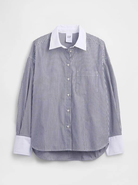 Oversized Shirt in Poplin