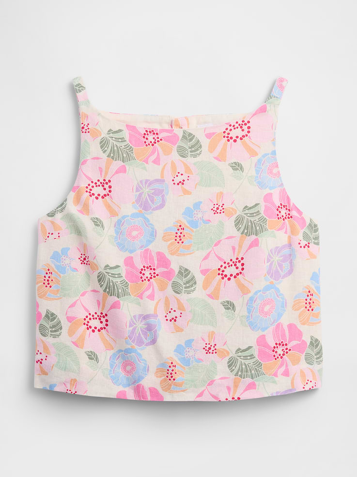 Image 5 of 5, Linen-Blend Apron Top