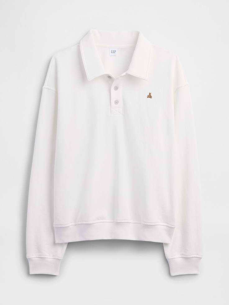 Image number 5 showing, Relaxed Cropped Polo Sweatshirt