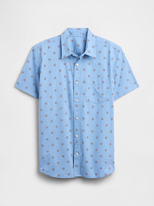 Stretch Poplin Shirt in Standard Fit