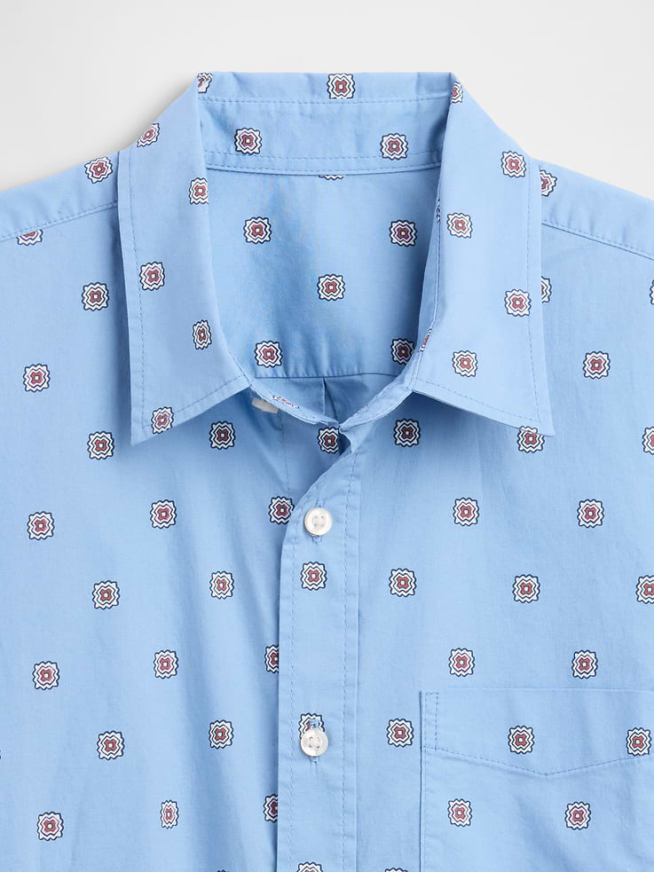 Image number 4 showing, Stretch Poplin Shirt in Standard Fit