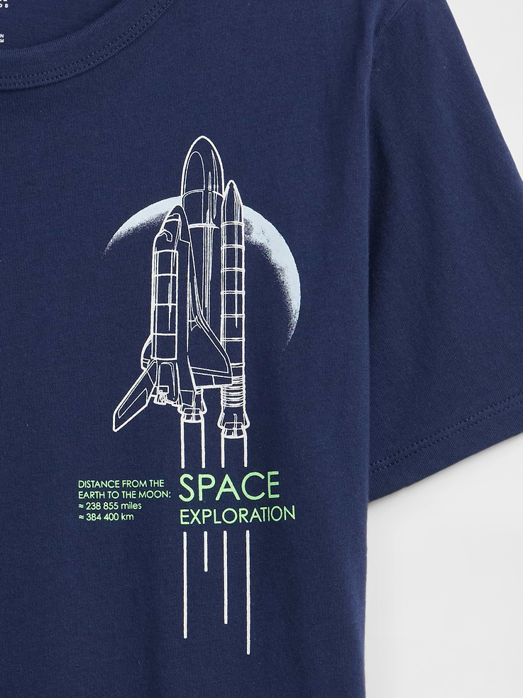 Image number 3 showing, Kids Space Graphic T-Shirt