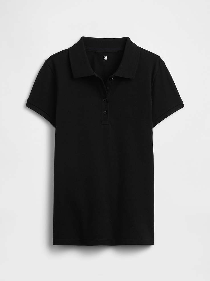 Image number 1 showing, Kids Uniform Stretch Pique Polo Shirt