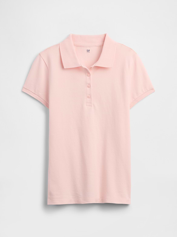 Kids Uniform Stretch Pique Polo Shirt