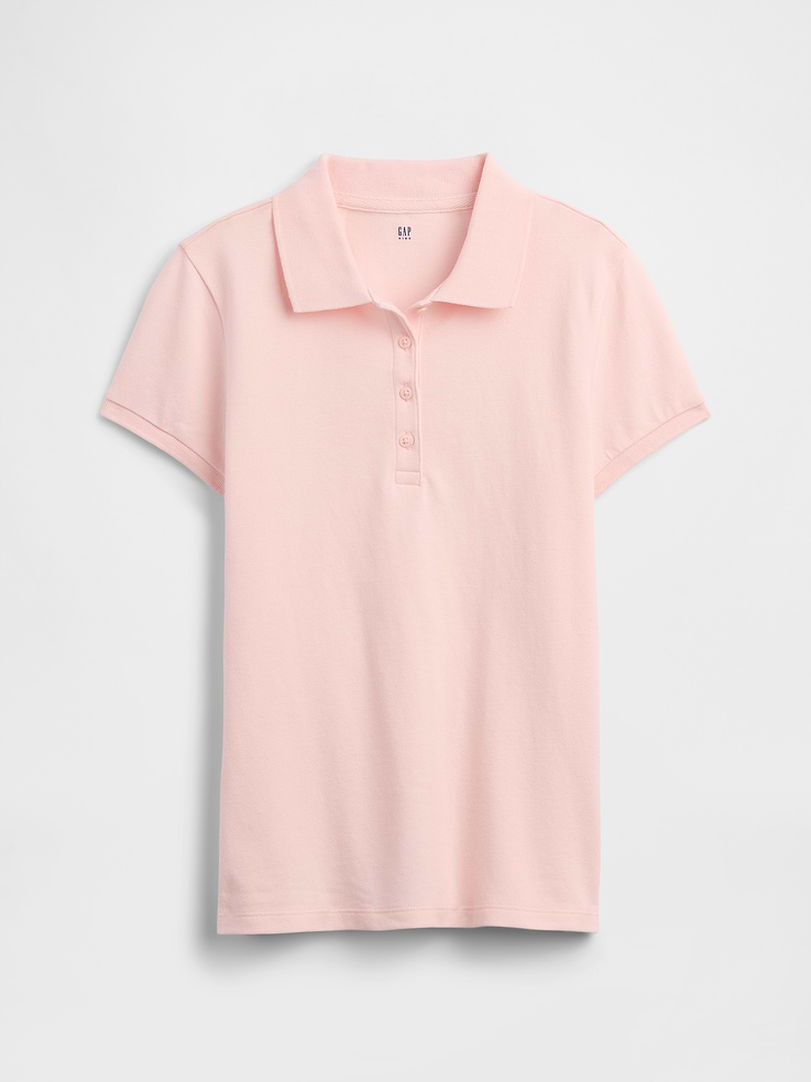 Image number 1 showing, Kids Uniform Stretch Pique Polo Shirt