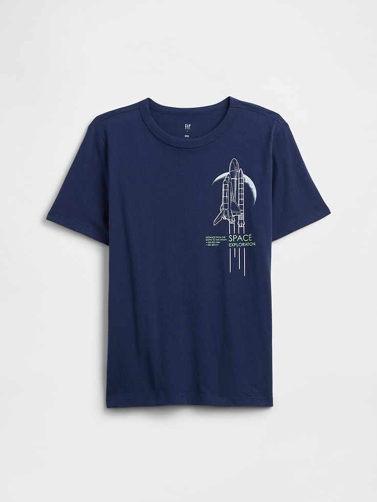 Image number 1 showing, Kids Space Graphic T-Shirt