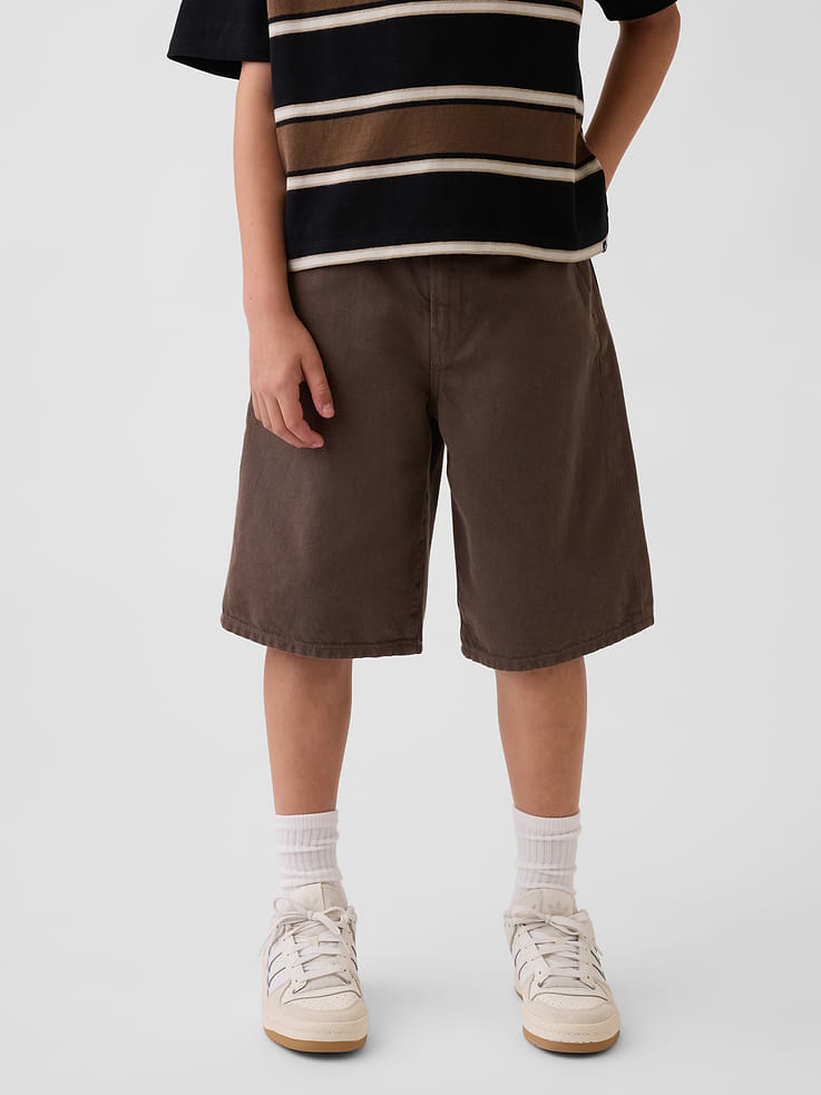 Image number 3 showing, Kids Baggy Denim Shorts