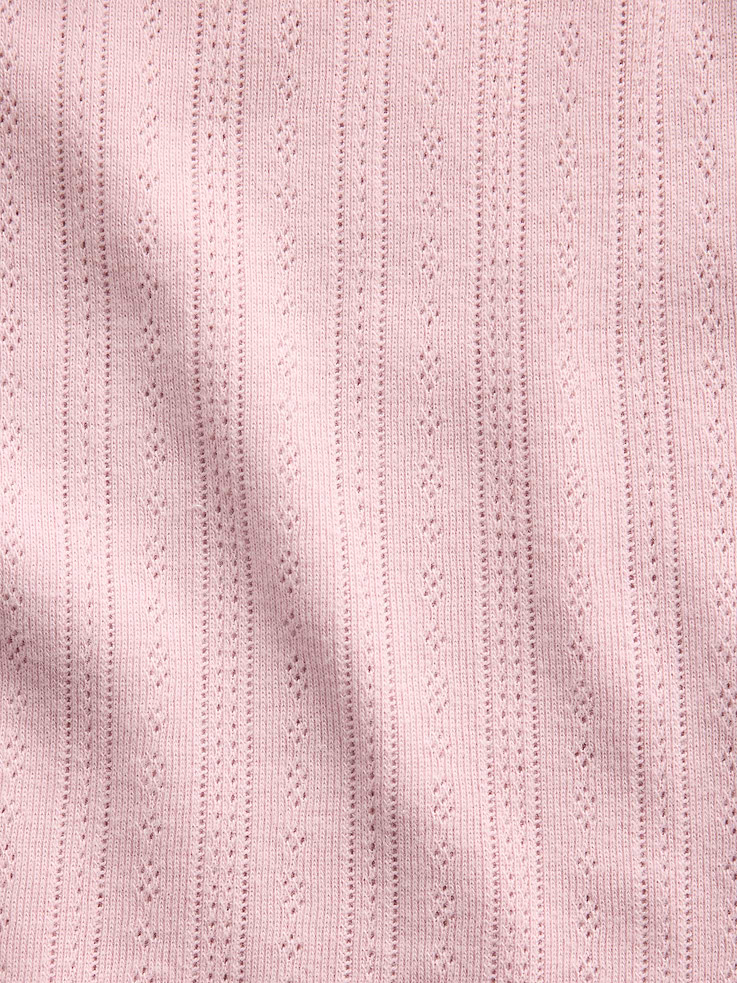 Image number 4 showing, Pointelle Lettuce-Hem PJ Cami