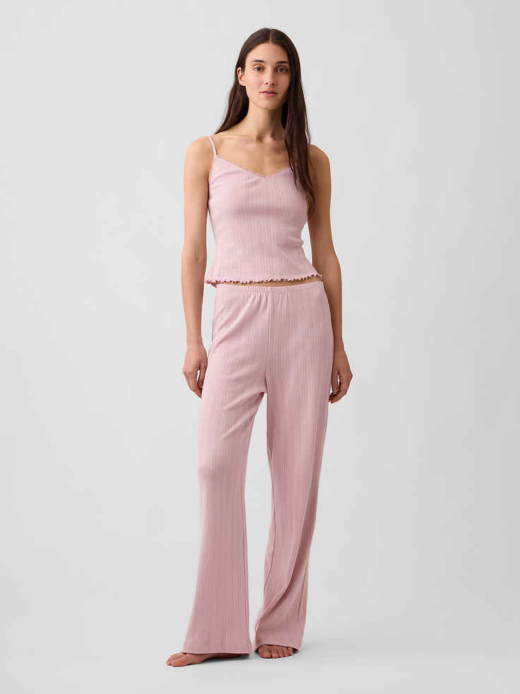 Image number 1 showing, Pointelle PJ Pants