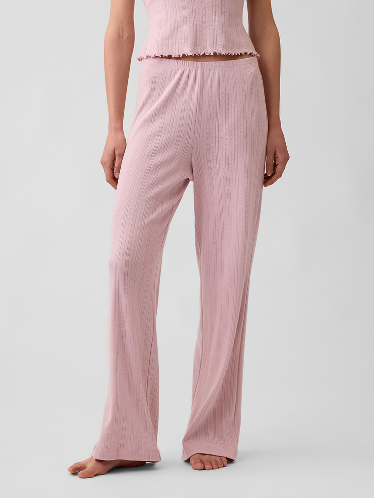 Image number 2 showing, Pointelle PJ Pants