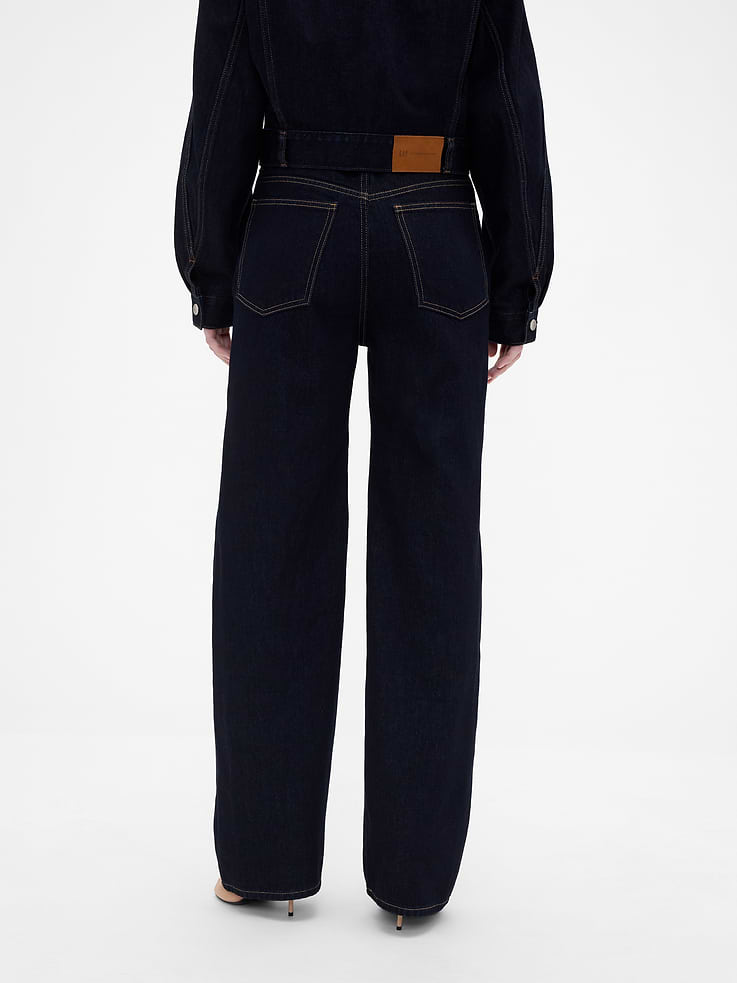 Image 4 of 7, Gap × Victoria Beckham High Rise Straight Jeans