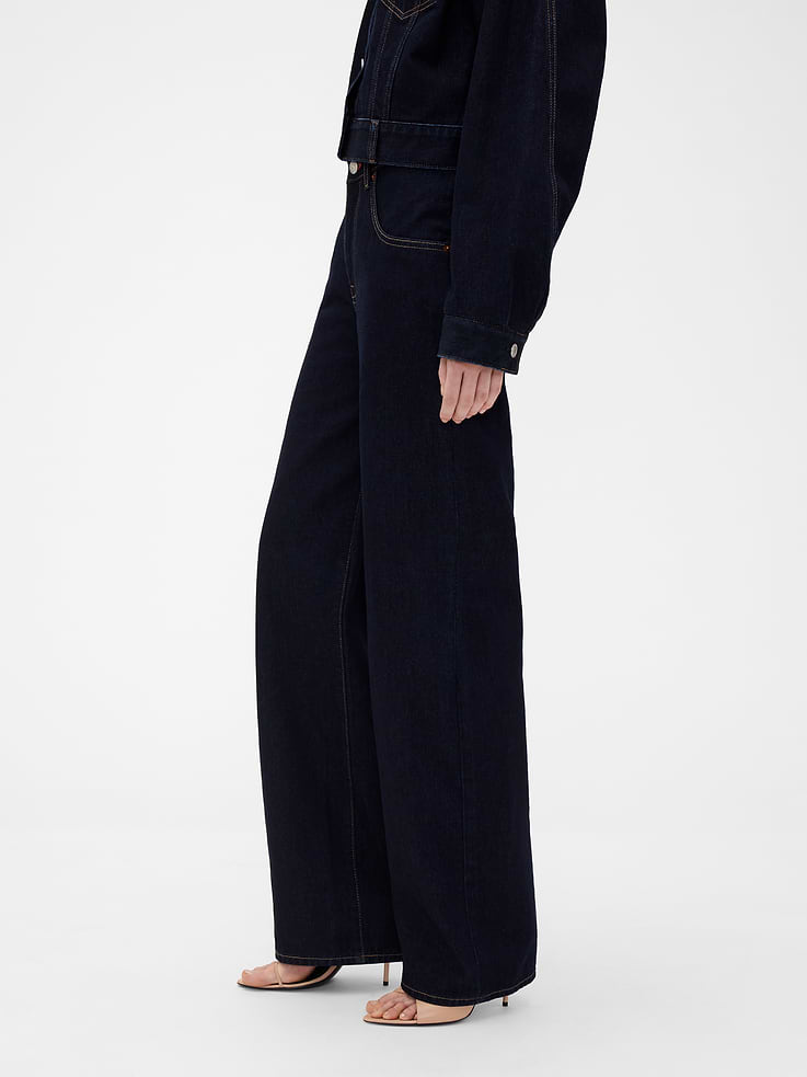 Image 3 of 7, Gap × Victoria Beckham High Rise Straight Jeans