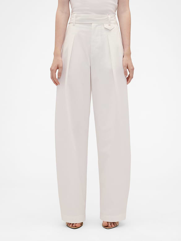 Gap × Victoria Beckham High Rise Pleated Arc Trouser