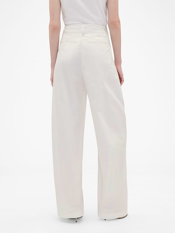 Gap × Victoria Beckham High Rise Pleated Arc Trouser