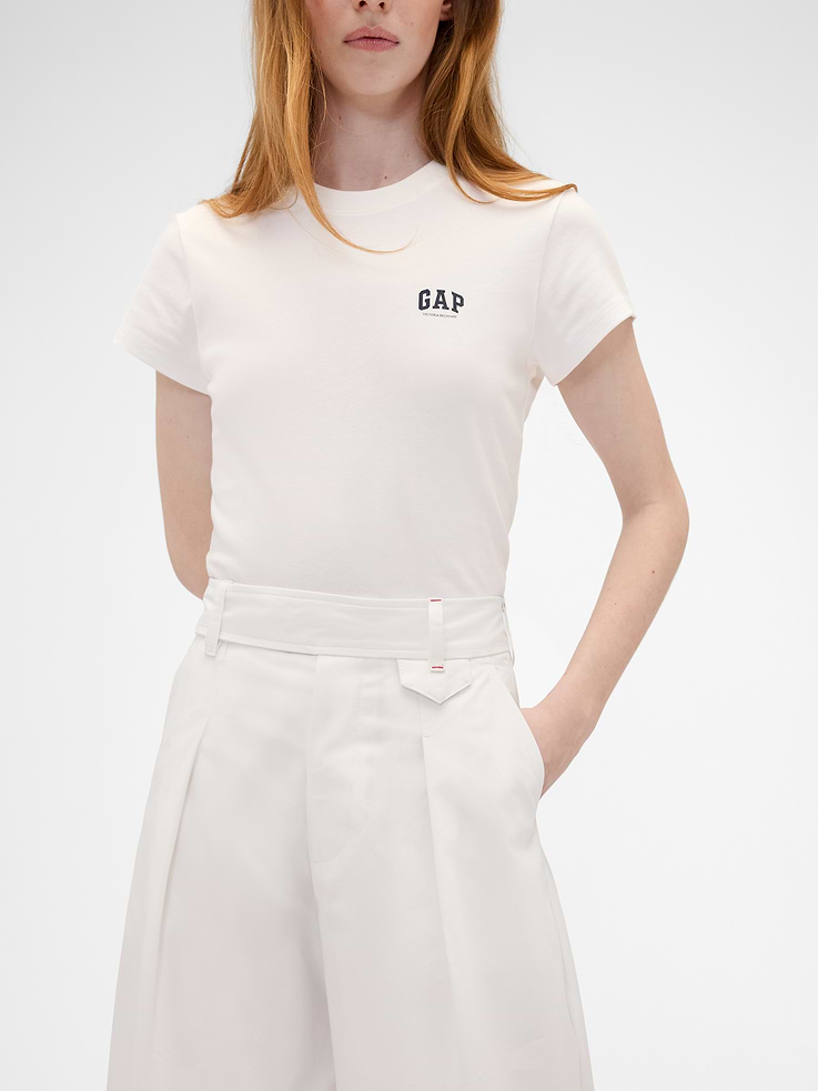 Image number 5 showing, Gap × Victoria Beckham High Rise Pleated Arc Trouser
