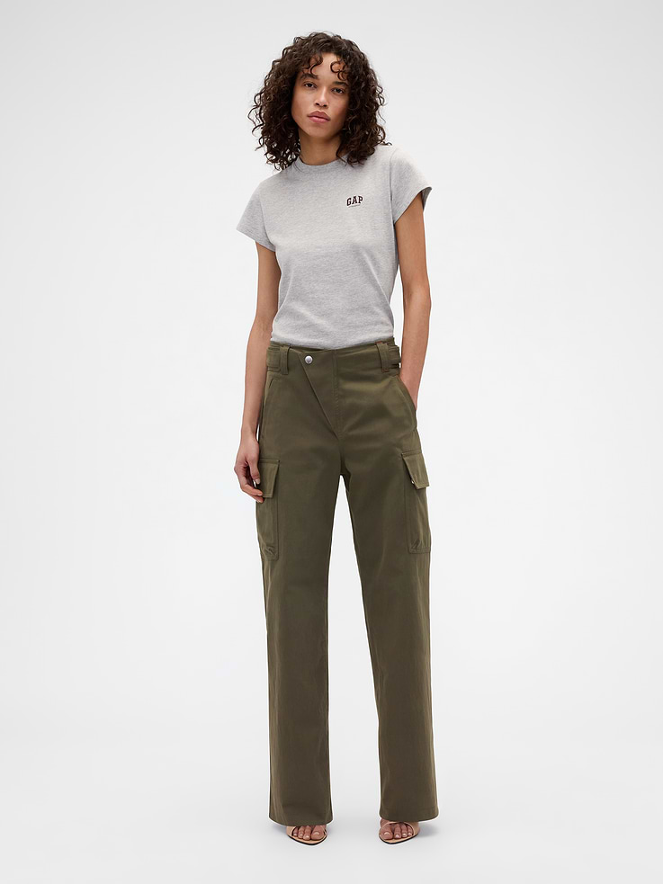 Image number 1 showing, Gap × Victoria Beckham High Rise Cargo Pants