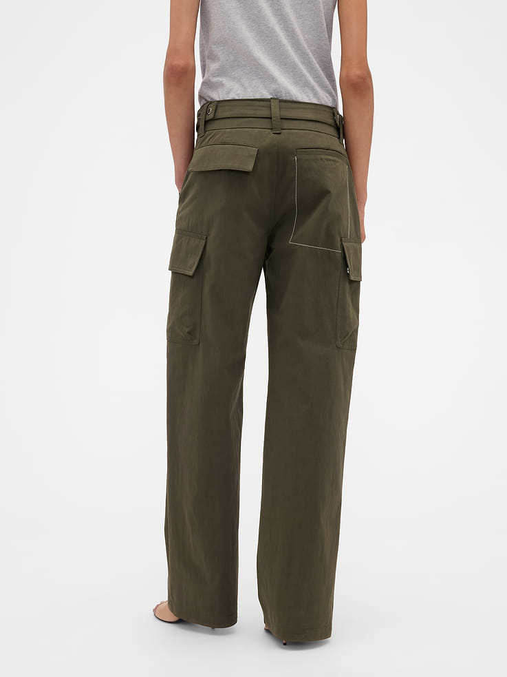 Image number 4 showing, Gap × Victoria Beckham High Rise Cargo Pants