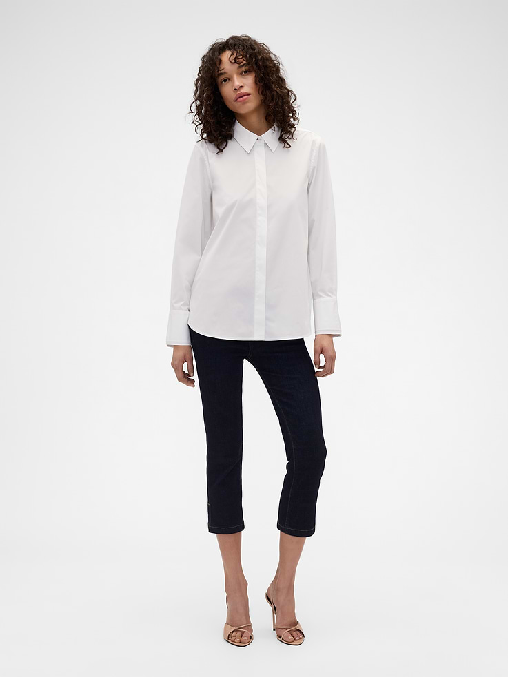 Image number 2 showing, Gap × Victoria Beckham Relaxed Poplin Shirt