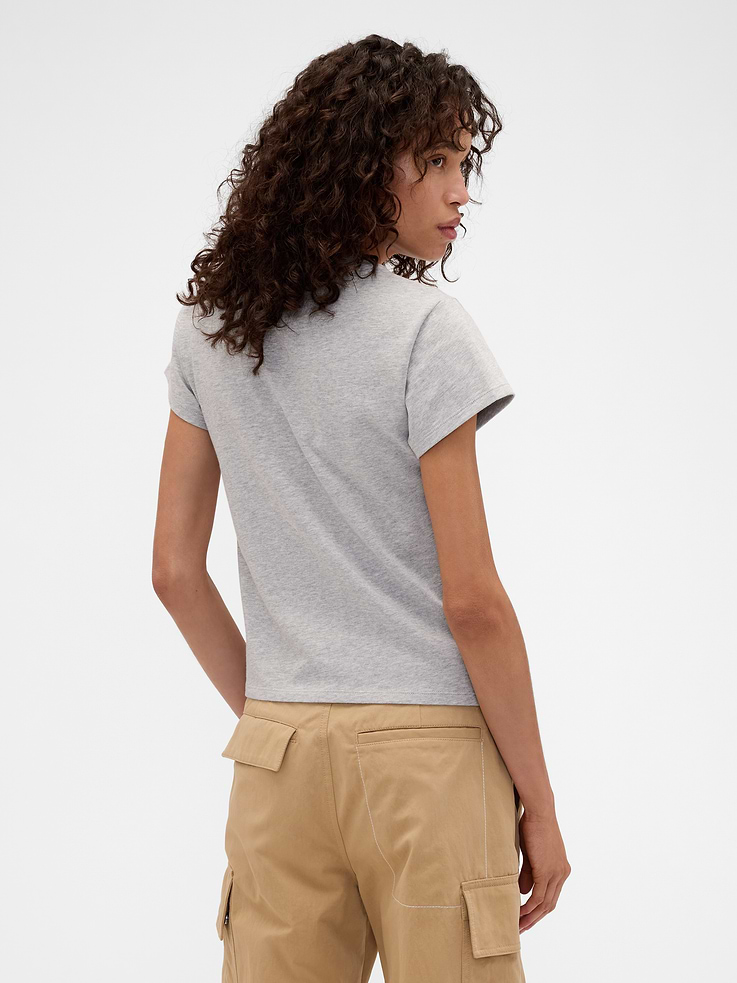 Image 3 of 5, Gap × Victoria Beckham Organic Cotton Logo T-Shirt
