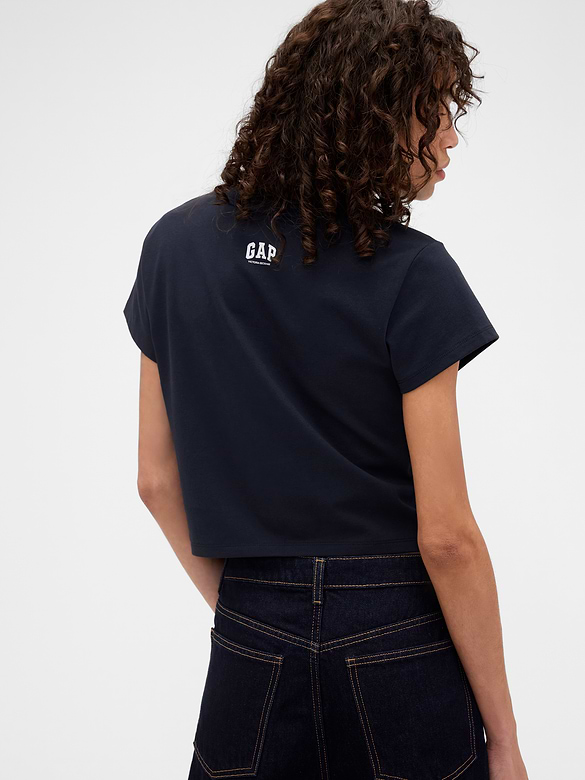 Gap × Victoria Beckham Organic Cotton Logo Crop T-Shirt