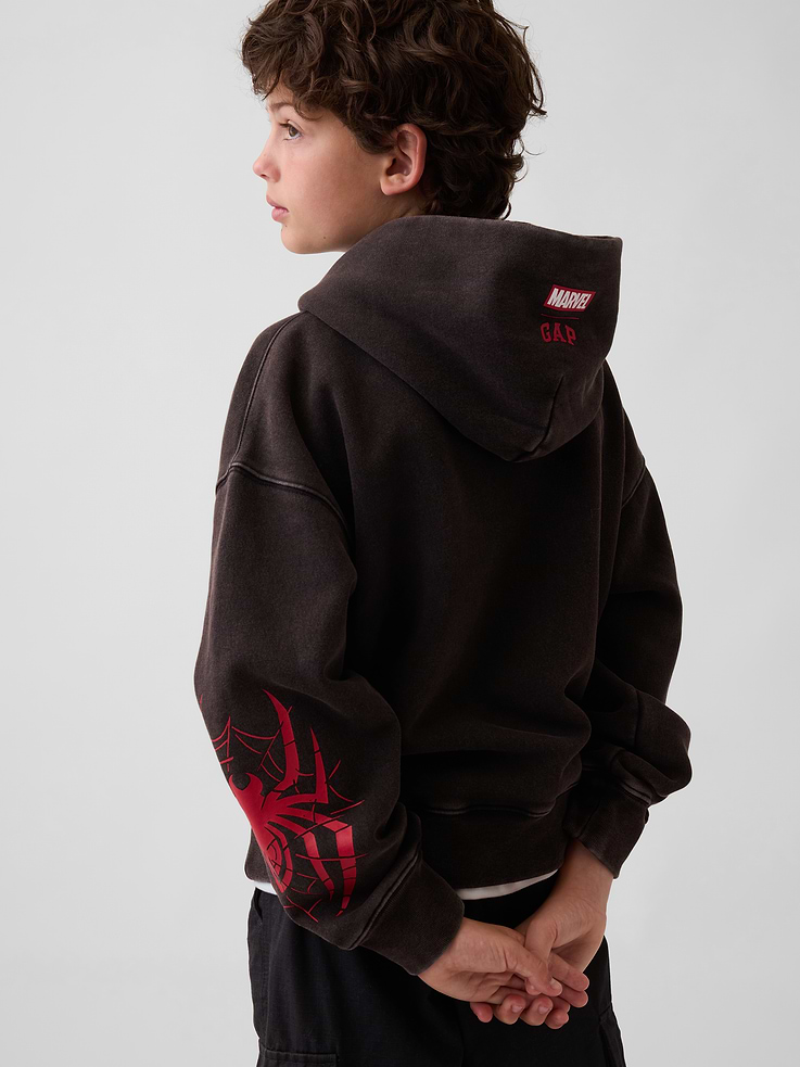 Image number 3 showing, Kids Marvel VintageSoft Spider-Man Relaxed Hoodie