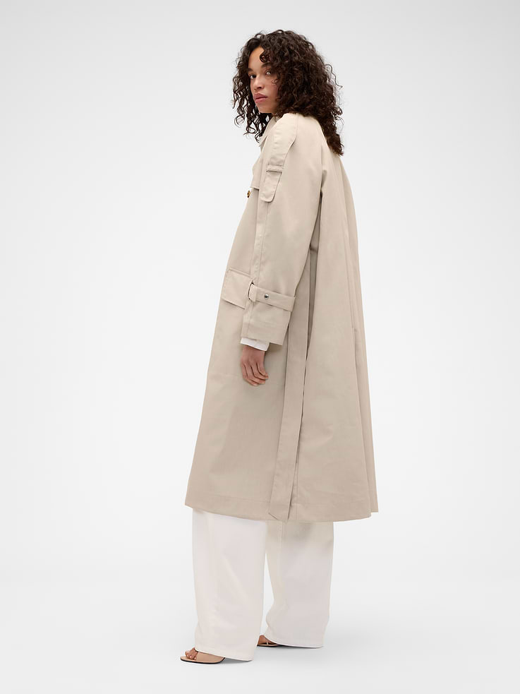 Image 3 of 4, Gap × Victoria Beckham Trench Coat