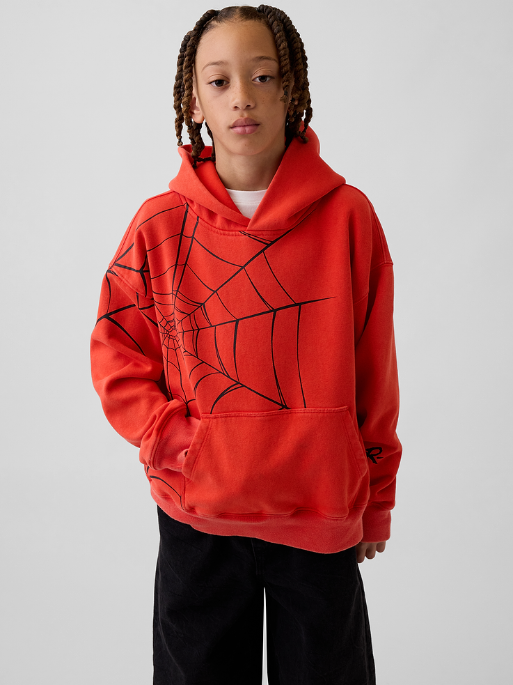 Image number 1 showing, Kids Marvel VintageSoft Spider-Man Relaxed Hoodie