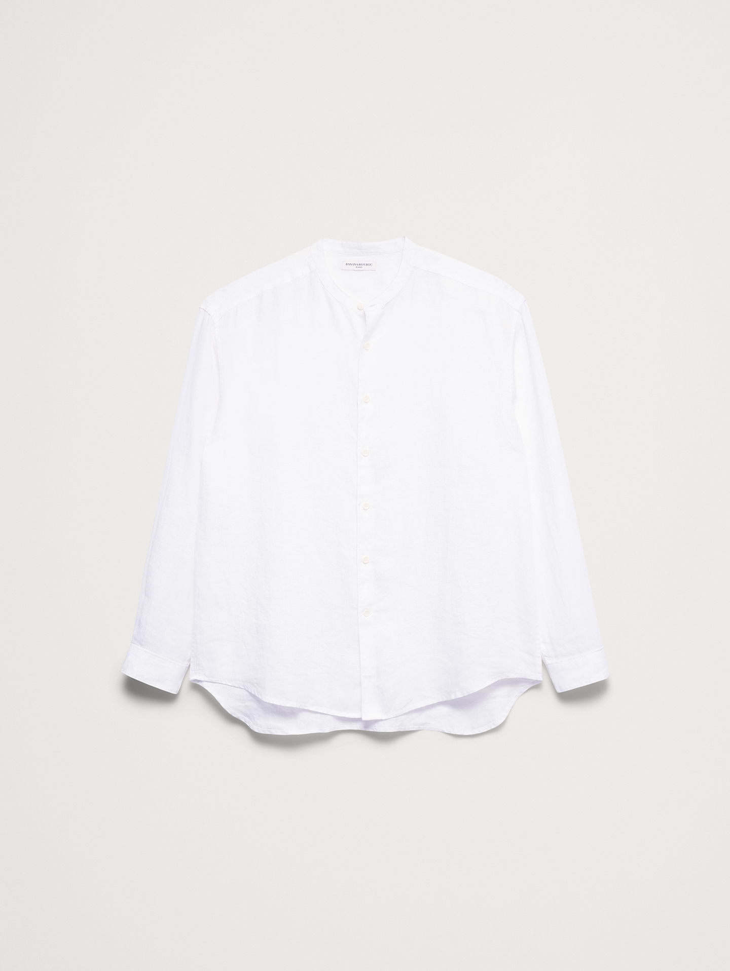 L'image numéro 4 présente Chemise décontractée coupe standard à col à bande