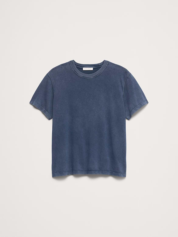 Midweight Cotton Slub Crew-Neck T-Shirt
