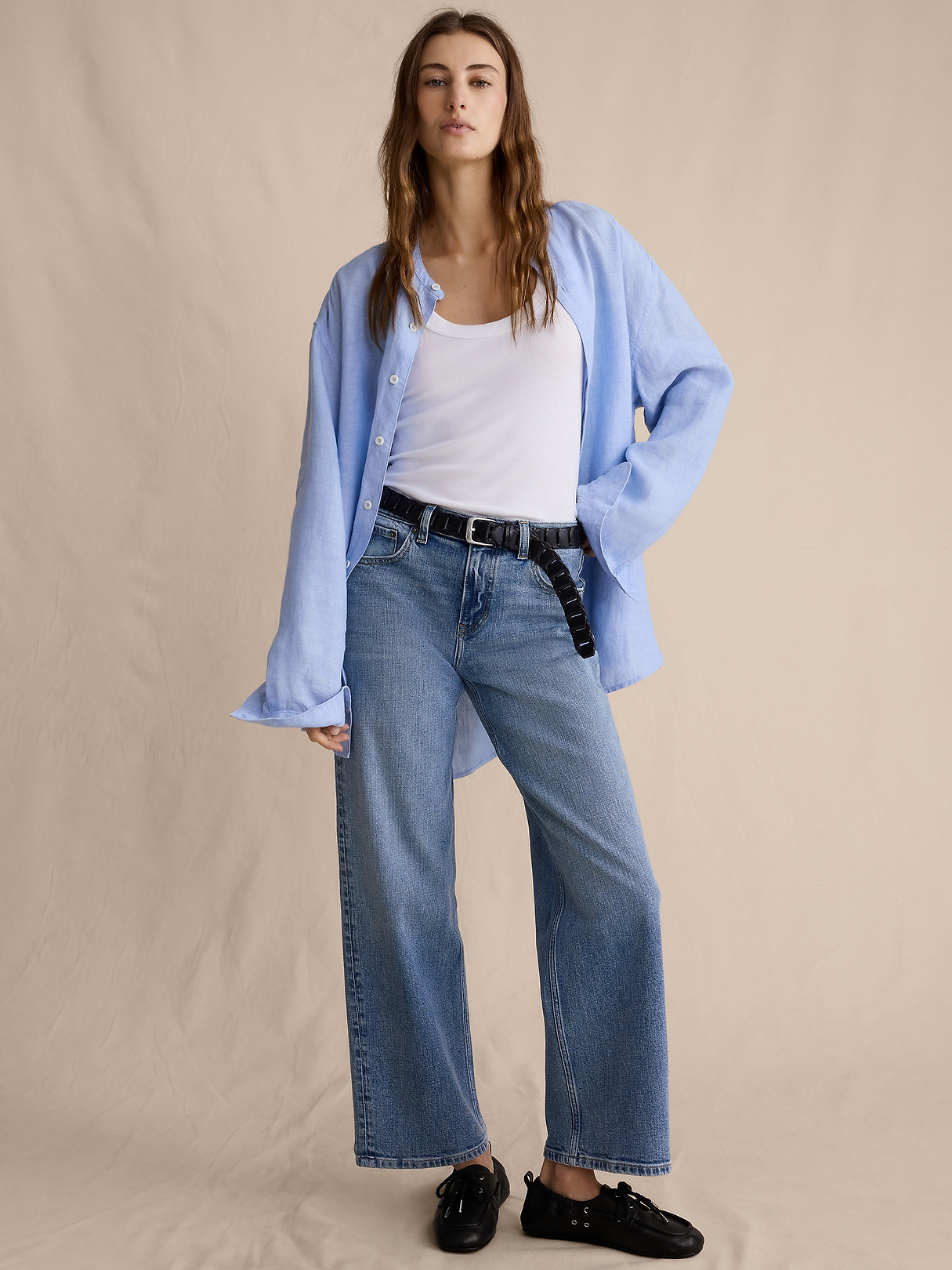 Mid-Rise 90s Loose Crop Jean | Banana Republic