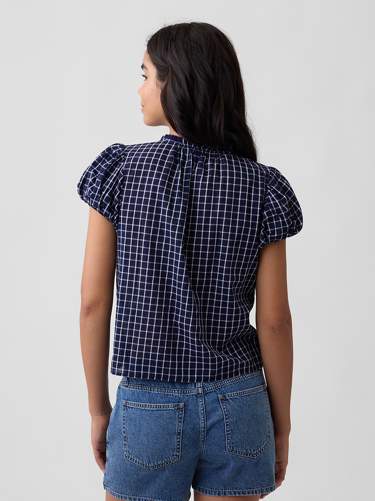Image number 2 showing, Print Puff Sleeve Top