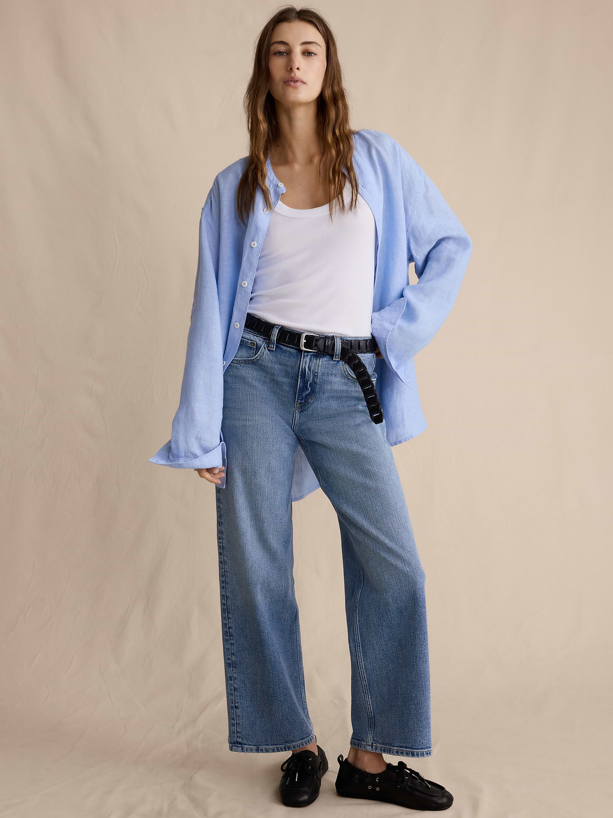 Mid-Rise 90s Loose Crop Jean