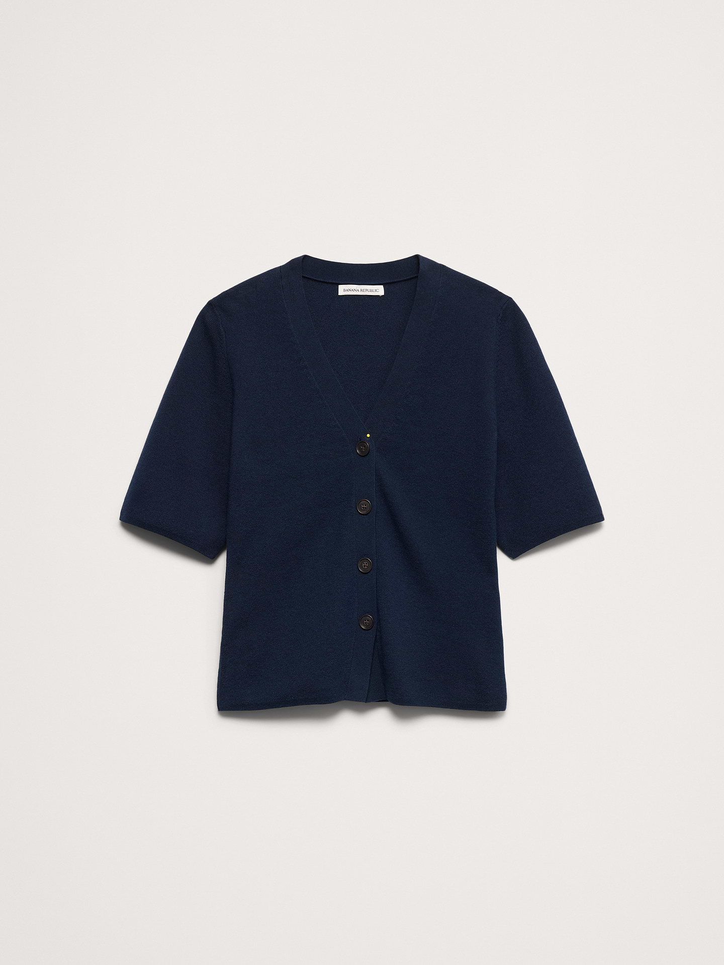 Image number 5 showing, Larkspur Cotton-Silk Short-Sleeve Cardigan