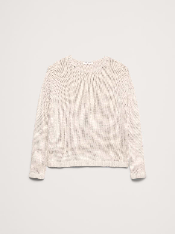 Coastal Cotton Crew-Neck Sweater