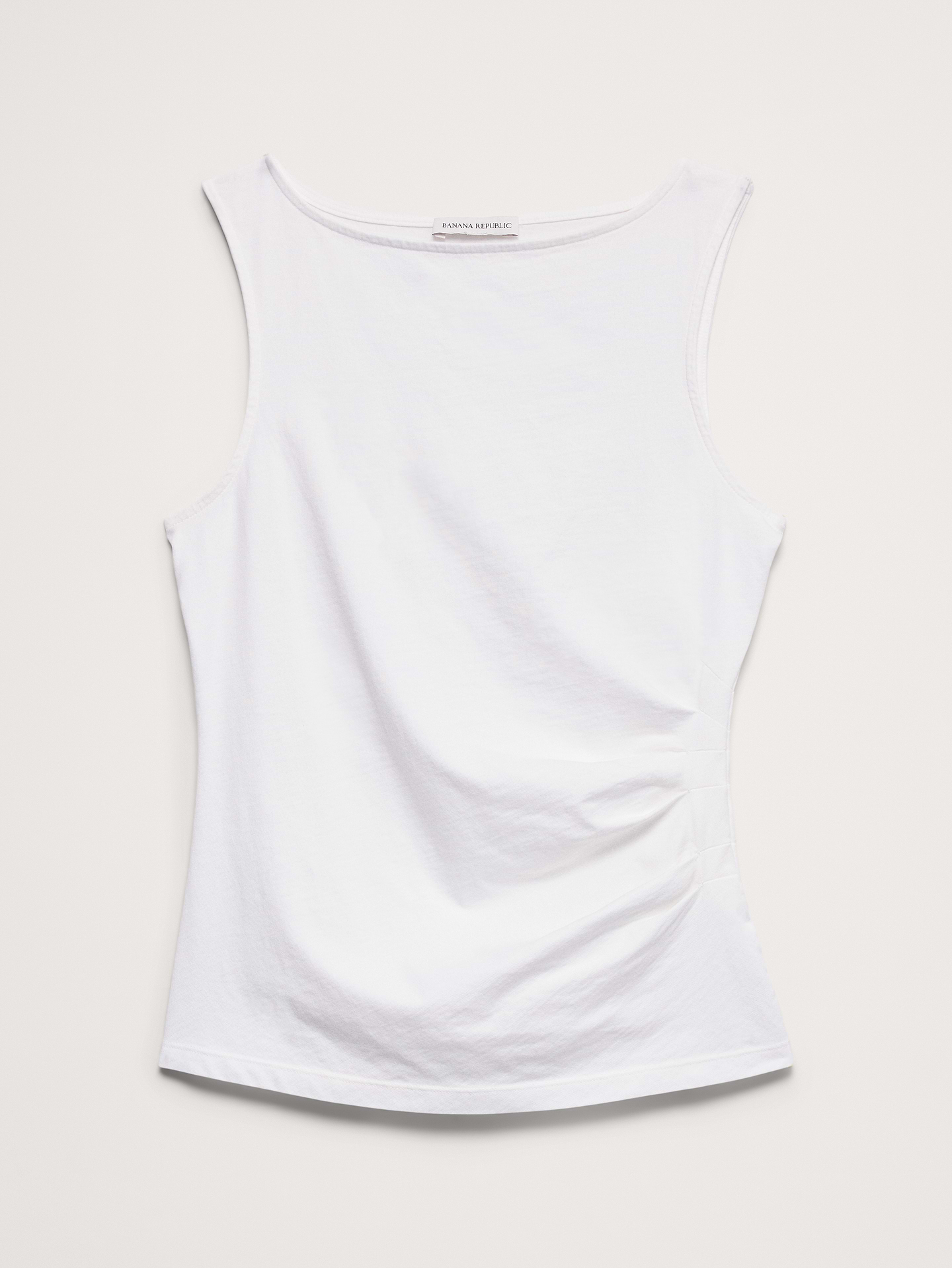 Image number 7 showing, Vintage Cotton Ruched-Side Tank