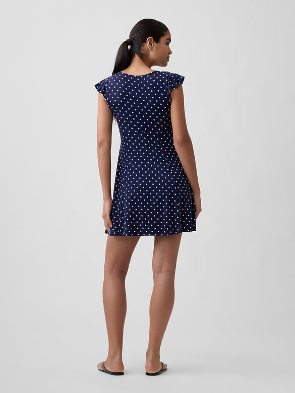 V-Neck Mini Dress