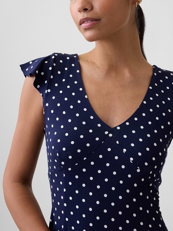 V-Neck Mini Dress