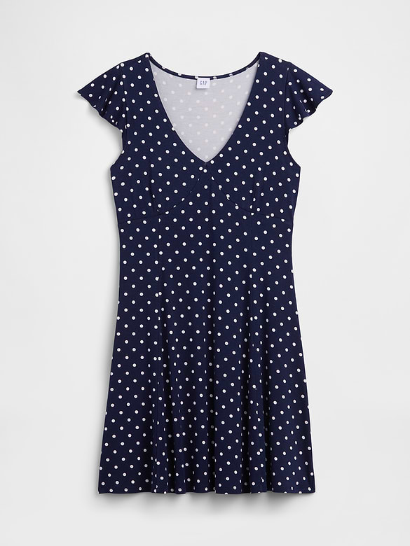 V-Neck Mini Dress