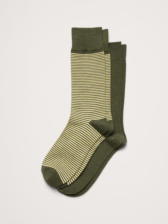 Breathe Merino-Blend Socks 2-Pack