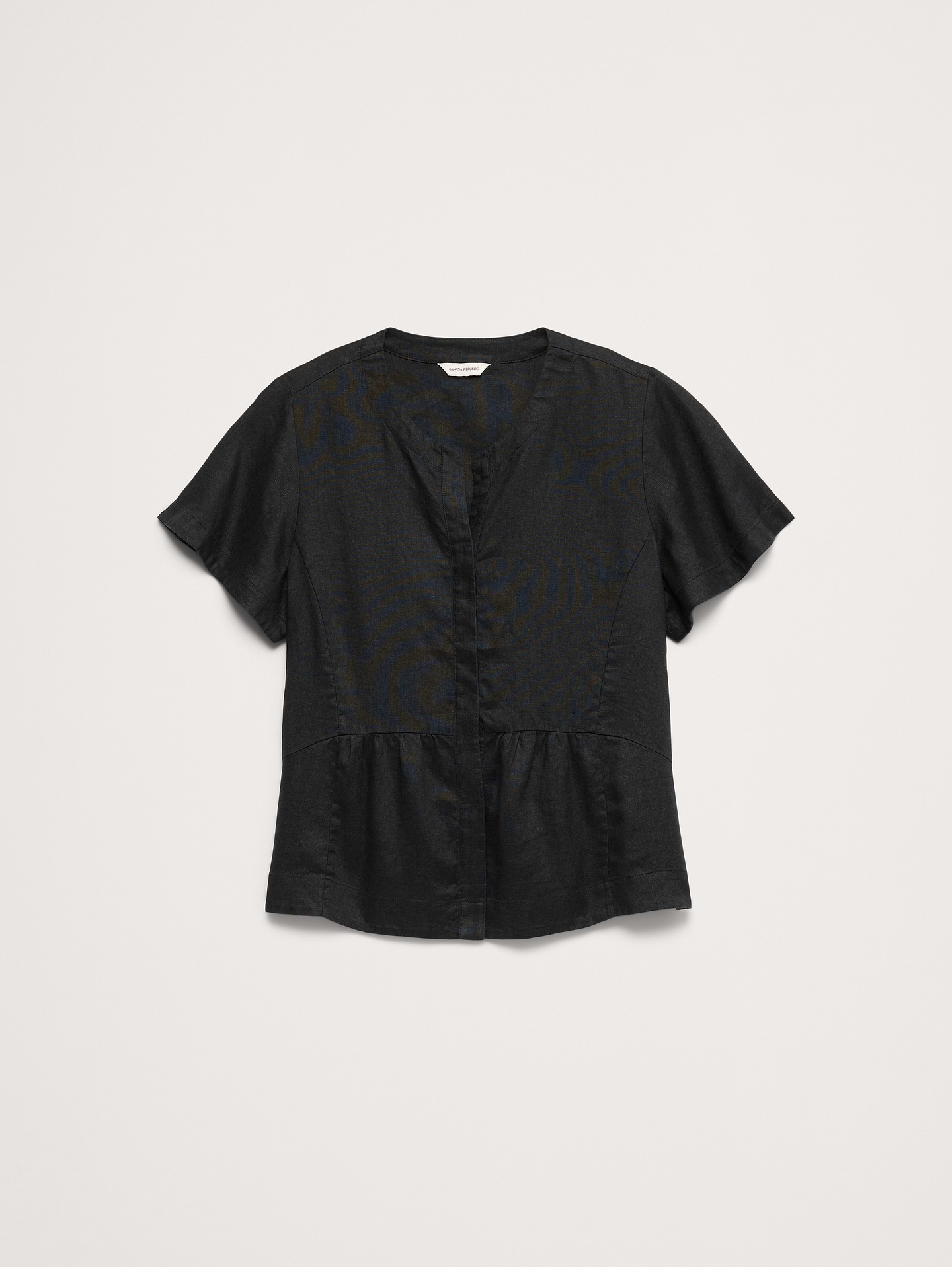 Image number 5 showing, Linen Flutter-Sleeve Top