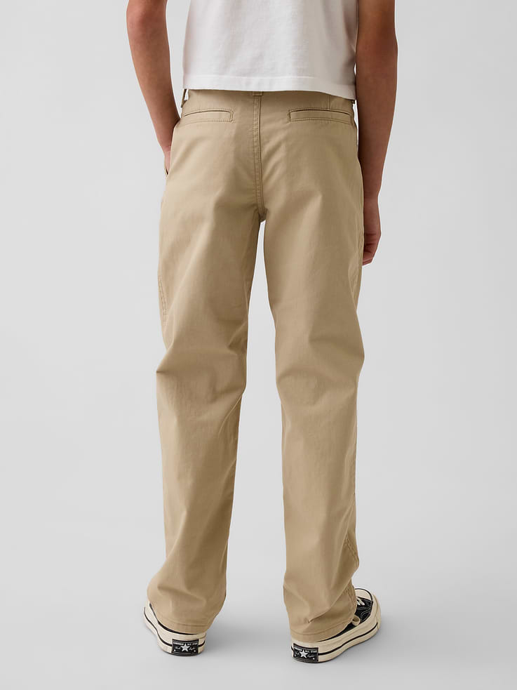 Image number 4 showing, Kids Uniform Stretch Relaxed Straight Khakis
