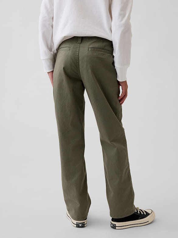 Kids Uniform Stretch Relaxed Straight Khakis