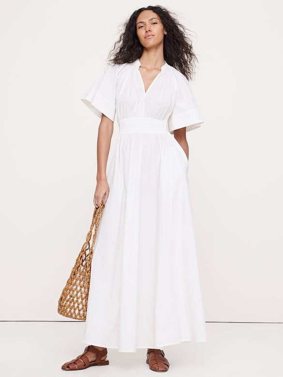 Tie-Back Maxi Dress