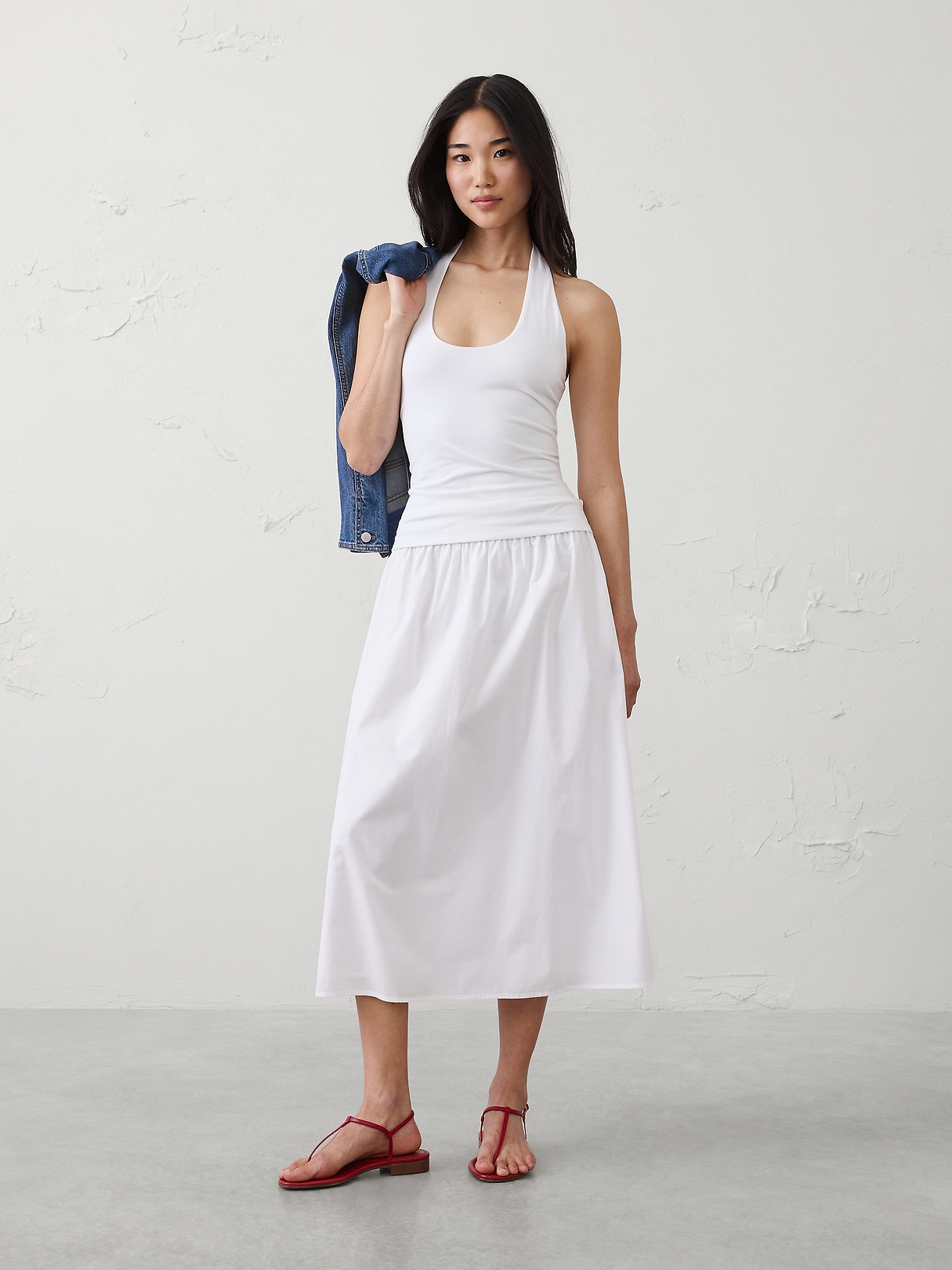 Soft Stretch Halter Top | Banana Republic Factory