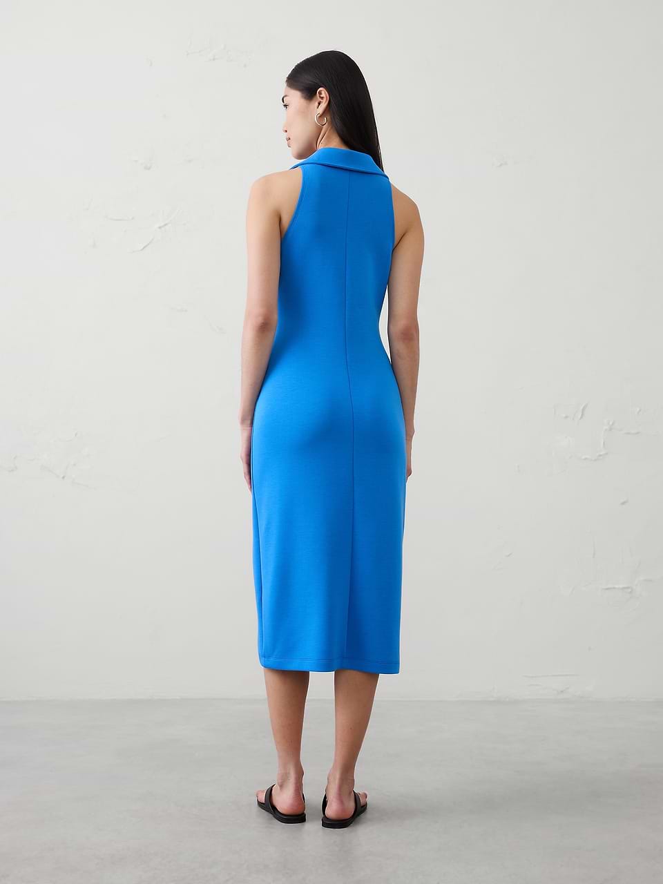 banana republic blue sheath dress Soft Touch Halter Midi Size - Choose an option:6 to 8
