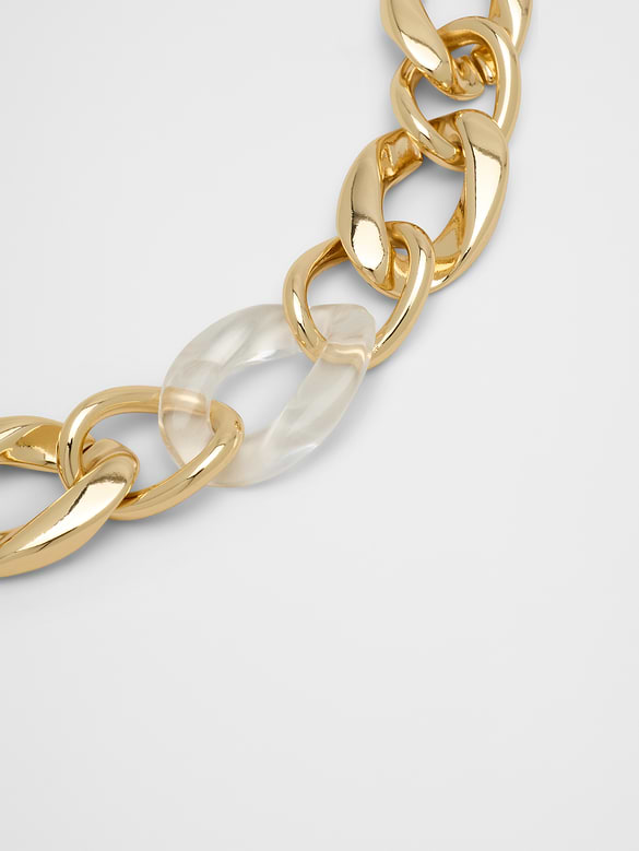 Clear Resin Link Bracelet