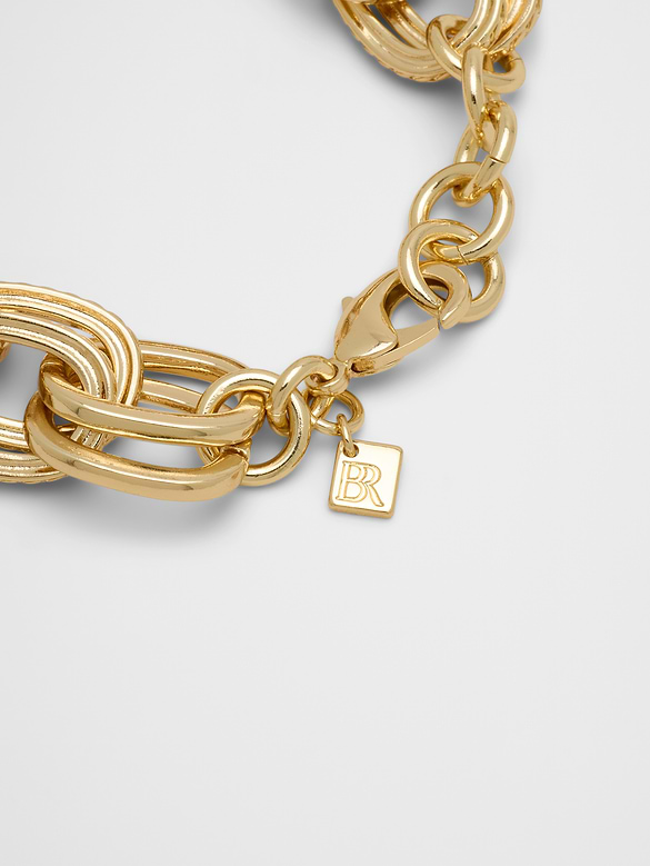 Textured Statement Chain Link Bracelet