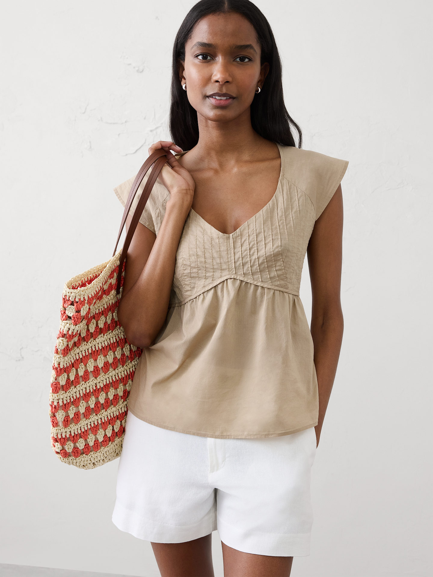 Image number 8 showing, Straw Market Tote